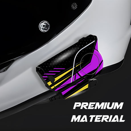 For Sena 60S Skin Stickers Communication System Protection Graphics Decal L33 Abstract Purple Black Motorcycle Accessories