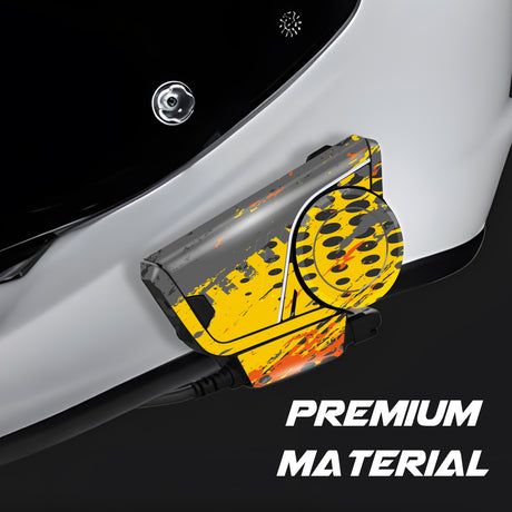 For Sena 60S Skin Stickers Communication System Protection Graphics Decal L39 Abstract Yellow Gray Motorcycle Accessories