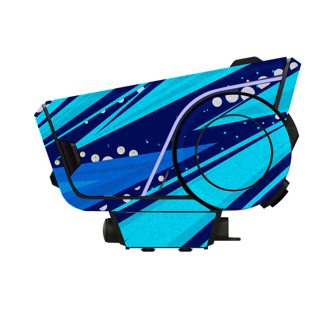 For Sena 60S Skin Stickers Communication System Protection Graphics Decal L45 Abstract Blue Motorcycle Accessories