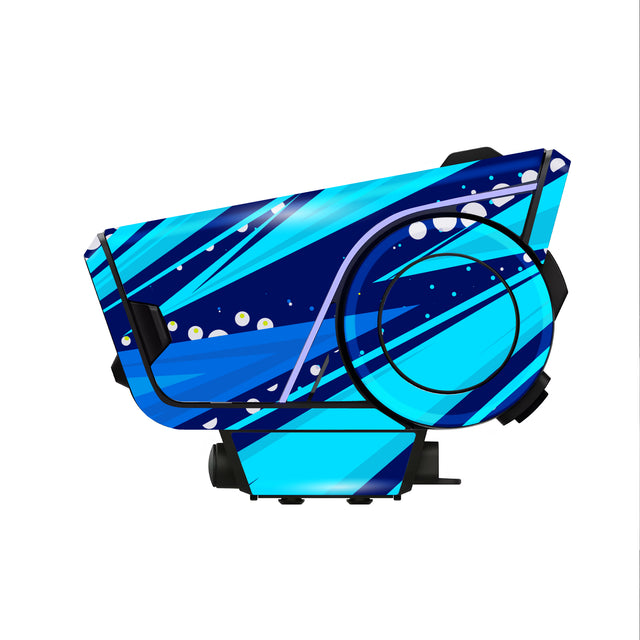 For Sena 60S Skin Stickers Communication System Protection Graphics Decal L45 Abstract Blue Motorcycle Accessories