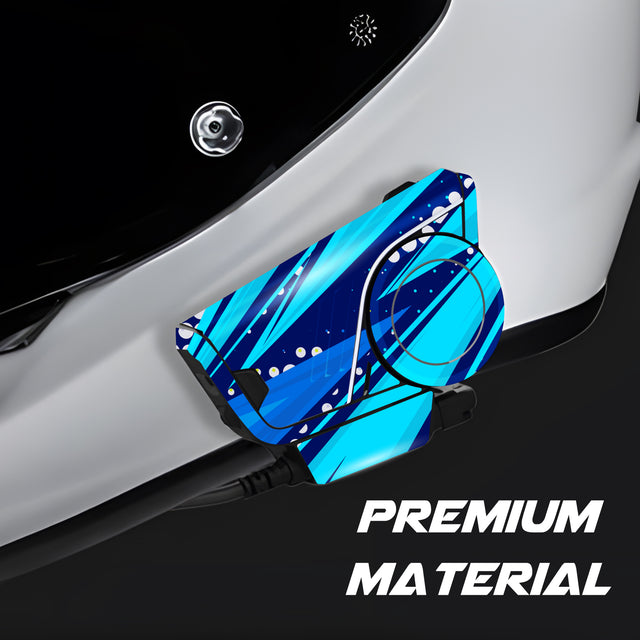 For Sena 60S Skin Stickers Communication System Protection Graphics Decal L45 Abstract Blue Motorcycle Accessories