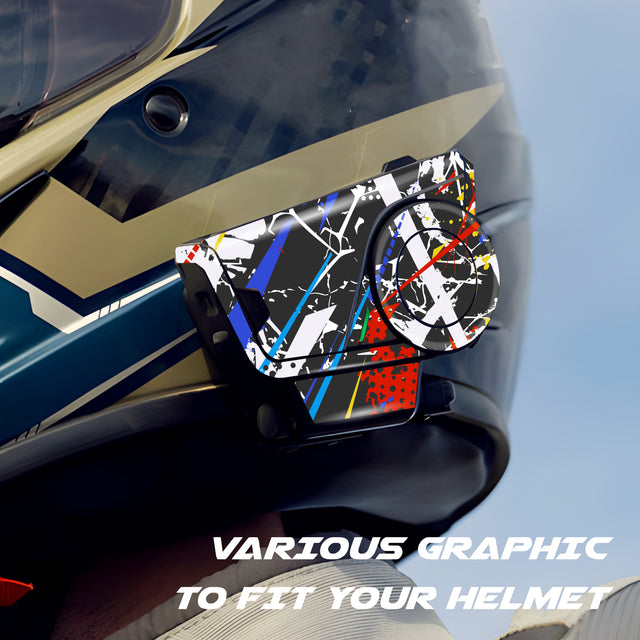 For Sena 60S Skin Stickers Communication System Protection Graphics Decal L46 Abstract Colorful Motorcycle Accessories