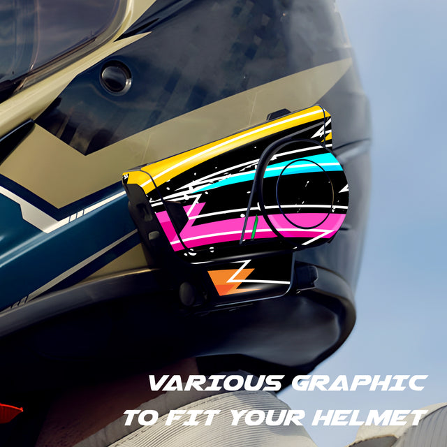 For Sena 60S Skin Stickers Communication System Protection Graphics Decal L48 Abstract Colorful Motorcycle Accessories