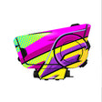For Sena 60S Skin Stickers Communication System Protection Graphics Decal L50 Abstract Colorful Motorcycle Accessories