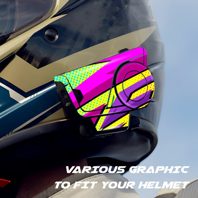 For Sena 60S Skin Stickers Communication System Protection Graphics Decal L50 Abstract Colorful Motorcycle Accessories