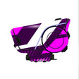 For Sena 60S Skin Stickers Communication System Protection Graphics Decal L51 Abstract Purple Motorcycle Accessories