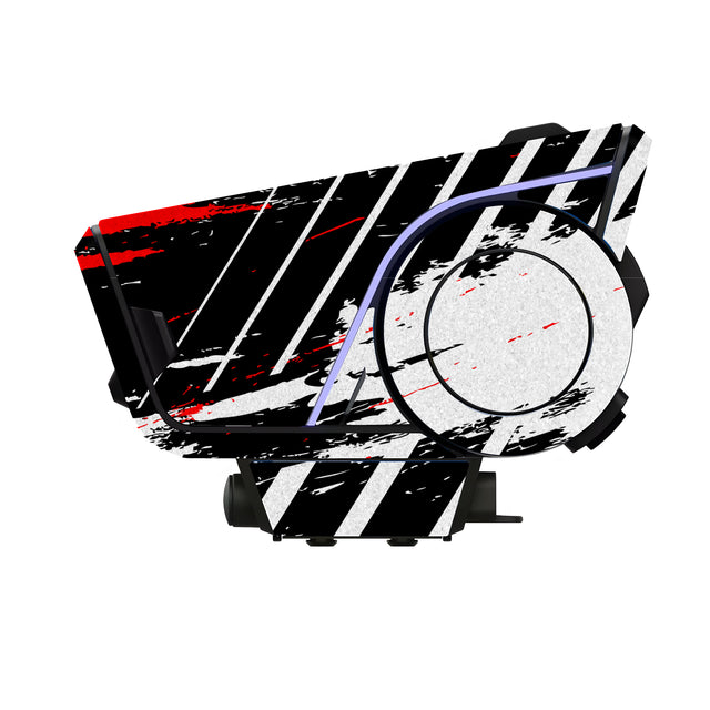 For Sena 60S Skin Stickers Communication System Protection Graphics Decal L54 Abstract Black White Motorcycle Accessories