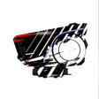 For Sena 60S Skin Stickers Communication System Protection Graphics Decal L54 Abstract Black White Motorcycle Accessories