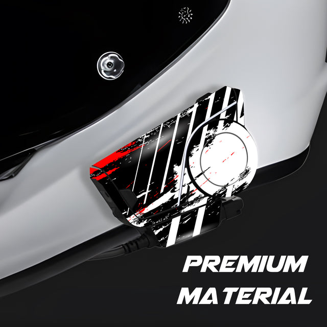 For Sena 60S Skin Stickers Communication System Protection Graphics Decal L54 Abstract Black White Motorcycle Accessories
