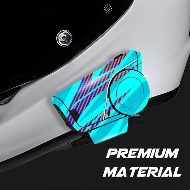For Sena 60S Skin Stickers Communication System Protection Graphics Decal L55 Abstract Blue Purple Motorcycle Accessories