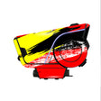 For Sena 60S Skin Stickers Communication System Protection Graphics Decal L57 Abstract Red Yellow Motorcycle Accessories