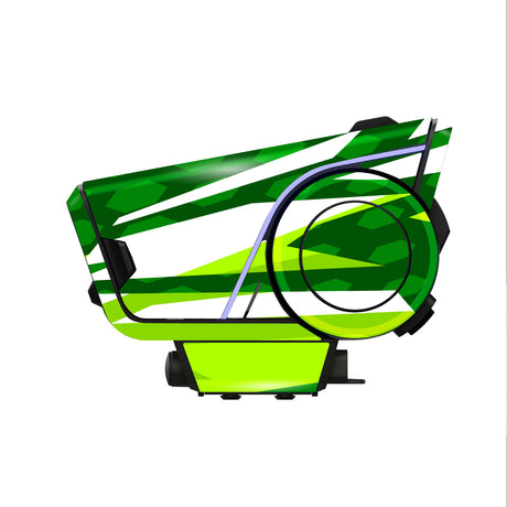 For Sena 60S Skin Stickers Communication System Protection Graphics Decal L58 Abstract Green Motorcycle Accessories