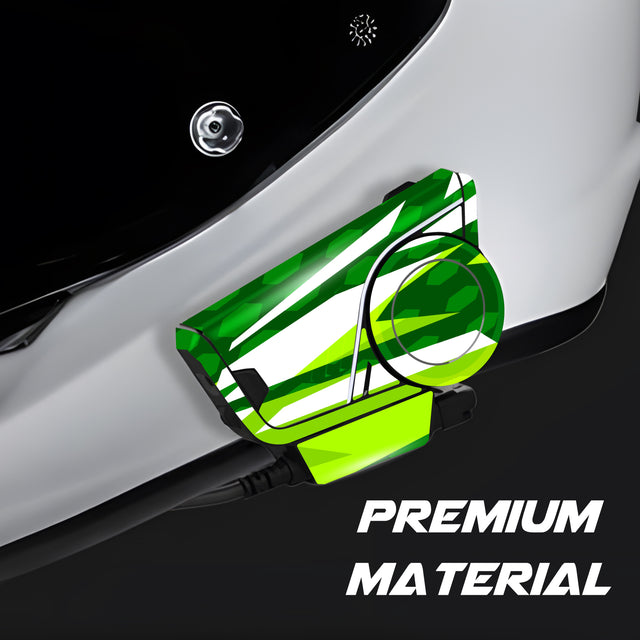 For Sena 60S Skin Stickers Communication System Protection Graphics Decal L58 Abstract Green Motorcycle Accessories