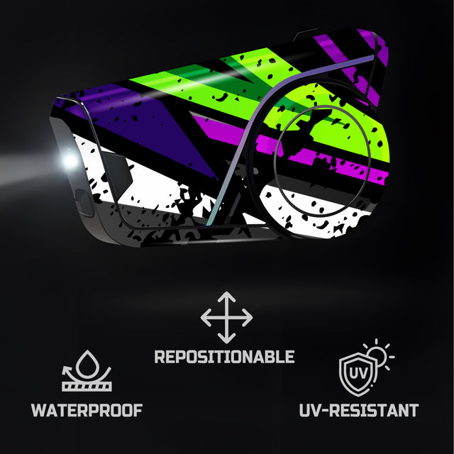 For Sena 60S Skin Stickers Communication System Protection Graphics Decal L61 Abstract Colorful Motorcycle Accessories