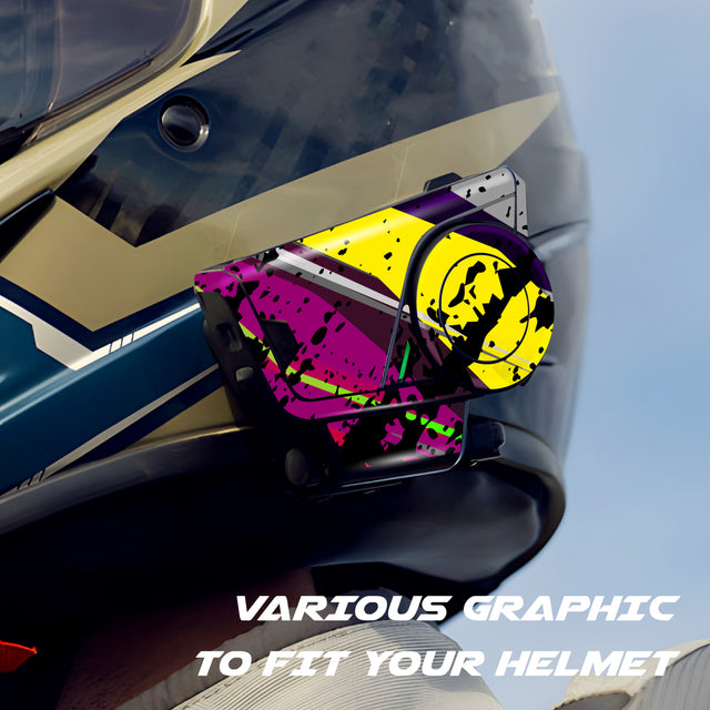 For Sena 60S Skin Stickers Communication System Protection Graphics Decal L62 Abstract Colorful Motorcycle Accessories