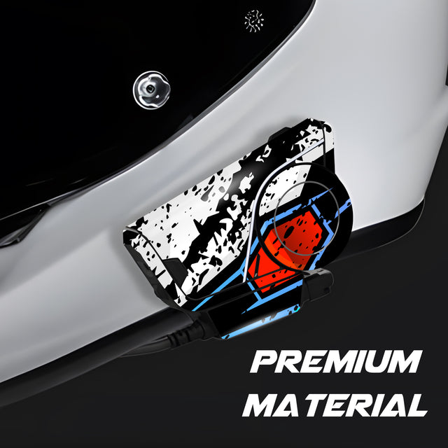 For Sena 60S Skin Stickers Communication System Protection Graphics Decal L65 Abstract Black White Motorcycle Accessories