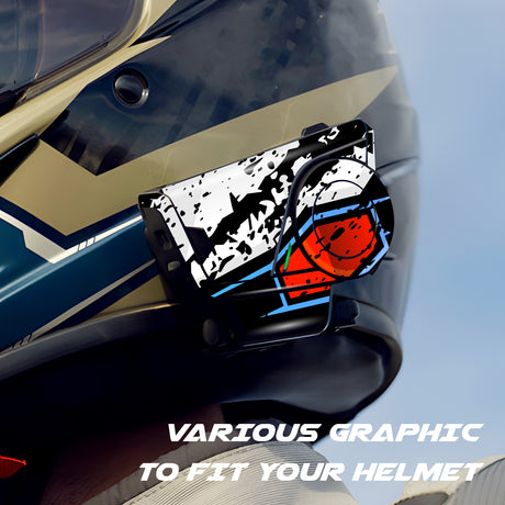 For Sena 60S Skin Stickers Communication System Protection Graphics Decal L65 Abstract Black White Motorcycle Accessories