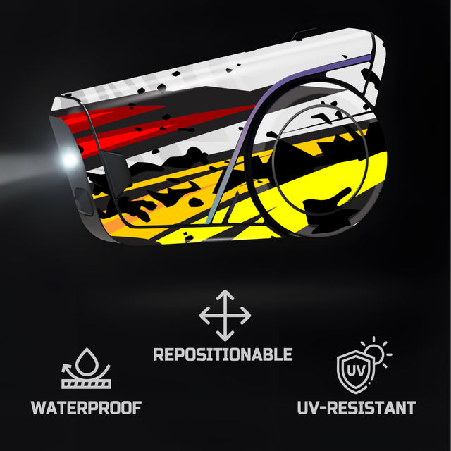 For Sena 60S Skin Stickers Communication System Protection Graphics Decal L66 Abstract Colorful Motorcycle Accessories