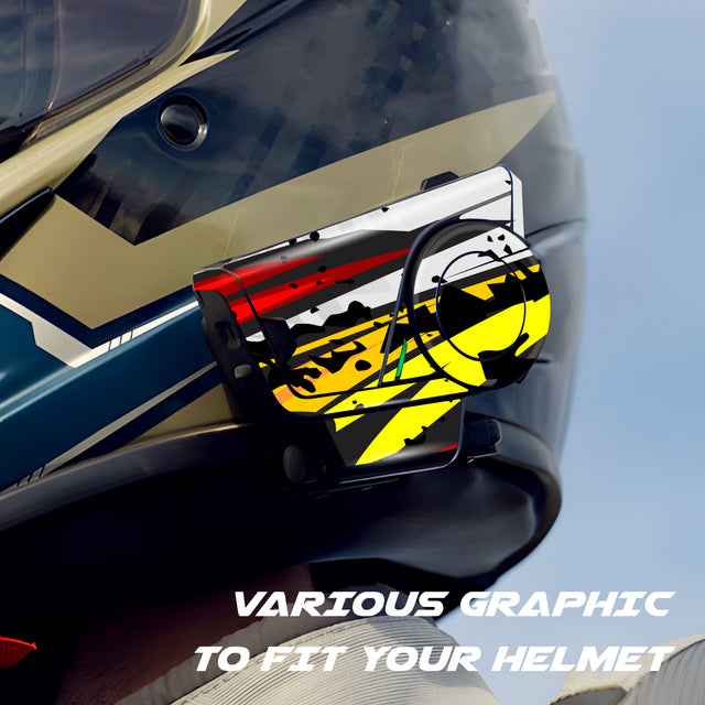 For Sena 60S Skin Stickers Communication System Protection Graphics Decal L66 Abstract Colorful Motorcycle Accessories