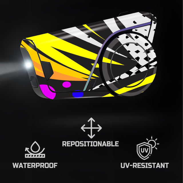 For Sena 60S Skin Stickers Communication System Protection Graphics Decal L67 Abstract Colorful Motorcycle Accessories