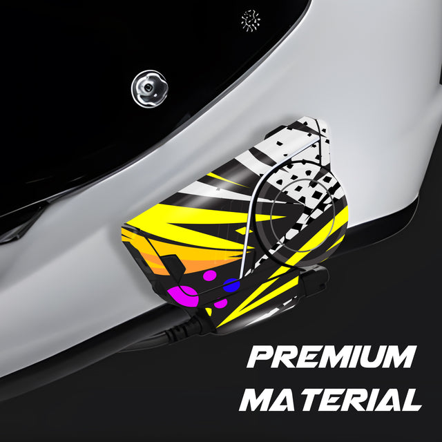 For Sena 60S Skin Stickers Communication System Protection Graphics Decal L67 Abstract Colorful Motorcycle Accessories