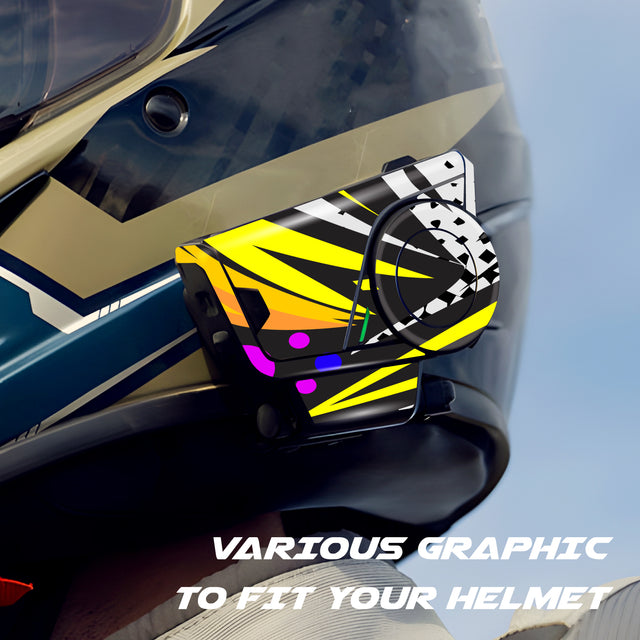 For Sena 60S Skin Stickers Communication System Protection Graphics Decal L67 Abstract Colorful Motorcycle Accessories