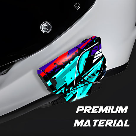 For Sena 60S Skin Stickers Communication System Protection Graphics Decal L70 Abstract Turquoise Red Motorcycle Accessories