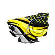 For Sena 60S Skin Stickers Communication System Protection Graphics Decal L74 Abstract Yellow Motorcycle Accessories