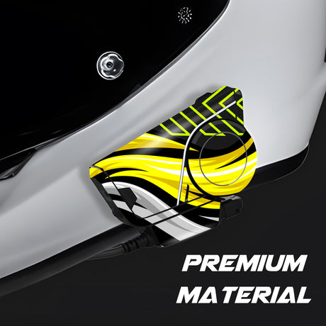For Sena 60S Skin Stickers Communication System Protection Graphics Decal L74 Abstract Yellow Motorcycle Accessories