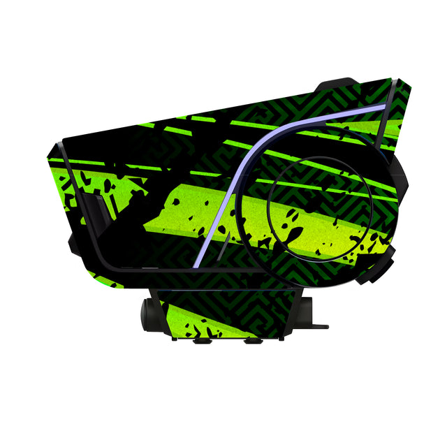 For Sena 60S Skin Stickers Communication System Protection Graphics Decal L75 Abstract Green Motorcycle Accessories