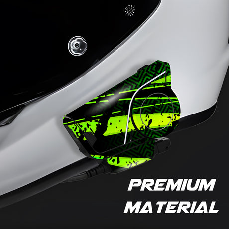 For Sena 60S Skin Stickers Communication System Protection Graphics Decal L75 Abstract Green Motorcycle Accessories
