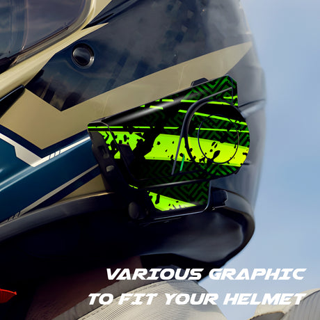 For Sena 60S Skin Stickers Communication System Protection Graphics Decal L75 Abstract Green Motorcycle Accessories