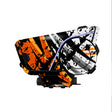 For Sena 60S Skin Stickers Communication System Protection Graphics Decal L76 Abstract Orange White Motorcycle Accessories