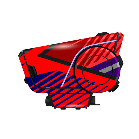 For Sena 60S Skin Stickers Communication System Protection Graphics Decal L77 Abstract Red Motorcycle Accessories