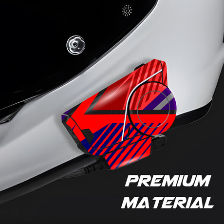 For Sena 60S Skin Stickers Communication System Protection Graphics Decal L77 Abstract Red Motorcycle Accessories