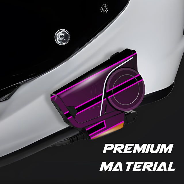 For Sena 60S Skin Stickers Communication System Protection Graphics Decal L80 Abstract Purple Pink Motorcycle Accessories