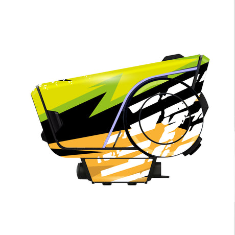 For Sena 60S Skin Stickers Communication System Protection Graphics Decal L81 Abstract Green Orange Motorcycle Accessories
