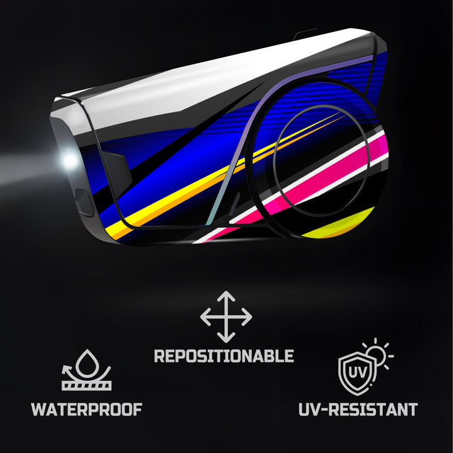 For Sena 60S Skin Stickers Communication System Protection Graphics Decal L84 Abstract Colorful Motorcycle Accessories