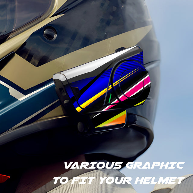 For Sena 60S Skin Stickers Communication System Protection Graphics Decal L84 Abstract Colorful Motorcycle Accessories