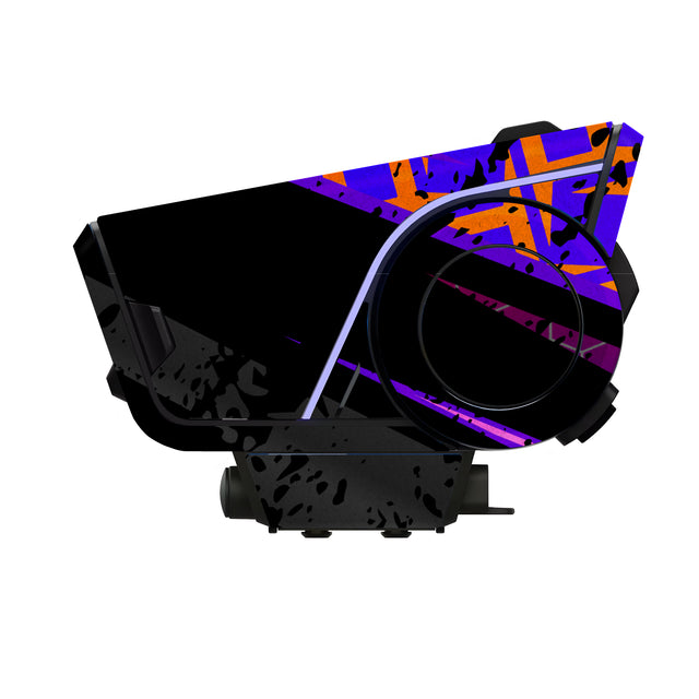 For Sena 60S Skin Stickers Communication System Protection Graphics Decal L86 Abstract Purple Black Motorcycle Accessories