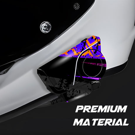 For Sena 60S Skin Stickers Communication System Protection Graphics Decal L86 Abstract Purple Black Motorcycle Accessories