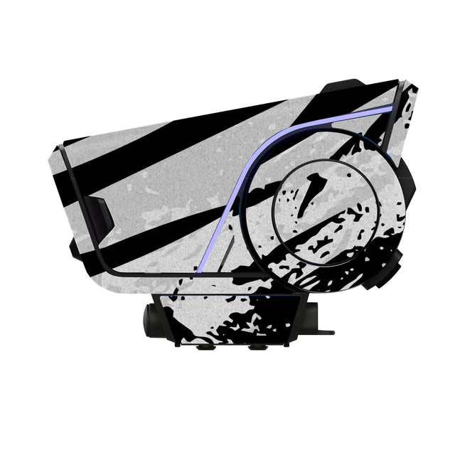 For Sena 60S Skin Stickers Communication System Protection Graphics Decal L87 Abstract Gray White Motorcycle Accessories