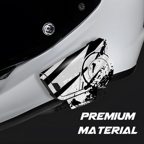 For Sena 60S Skin Stickers Communication System Protection Graphics Decal L87 Abstract Gray White Motorcycle Accessories