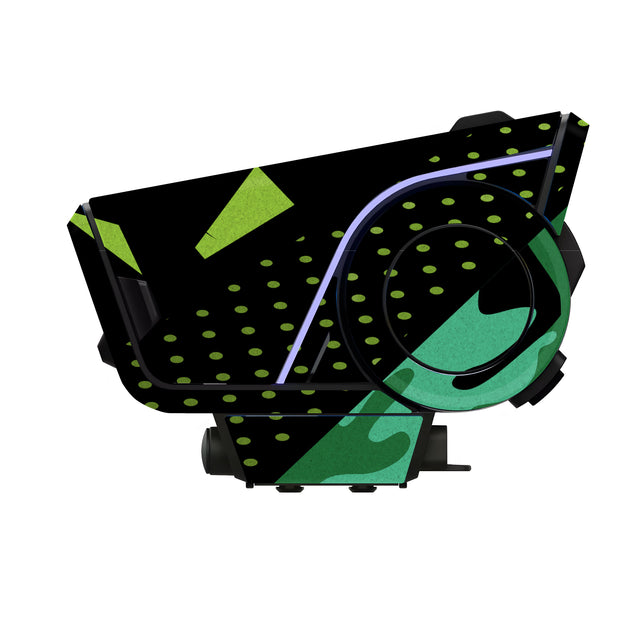For Sena 60S Skin Stickers Communication System Protection Graphics Decal L89 Abstract Green Black Motorcycle Accessories