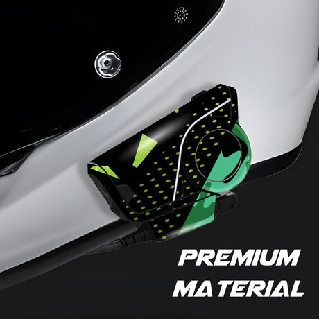 For Sena 60S Skin Stickers Communication System Protection Graphics Decal L89 Abstract Green Black Motorcycle Accessories