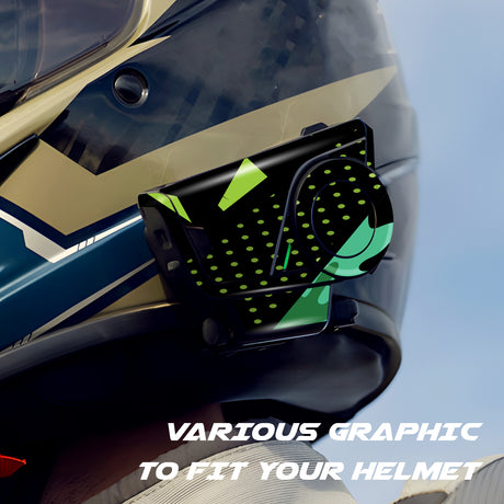 For Sena 60S Skin Stickers Communication System Protection Graphics Decal L89 Abstract Green Black Motorcycle Accessories