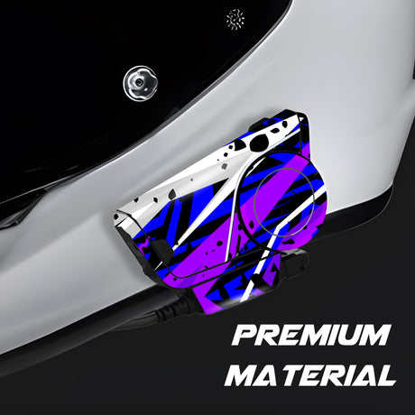 For Sena 60S Skin Stickers Communication System Protection Graphics Decal L90 Abstract Blue Purple Motorcycle Accessories