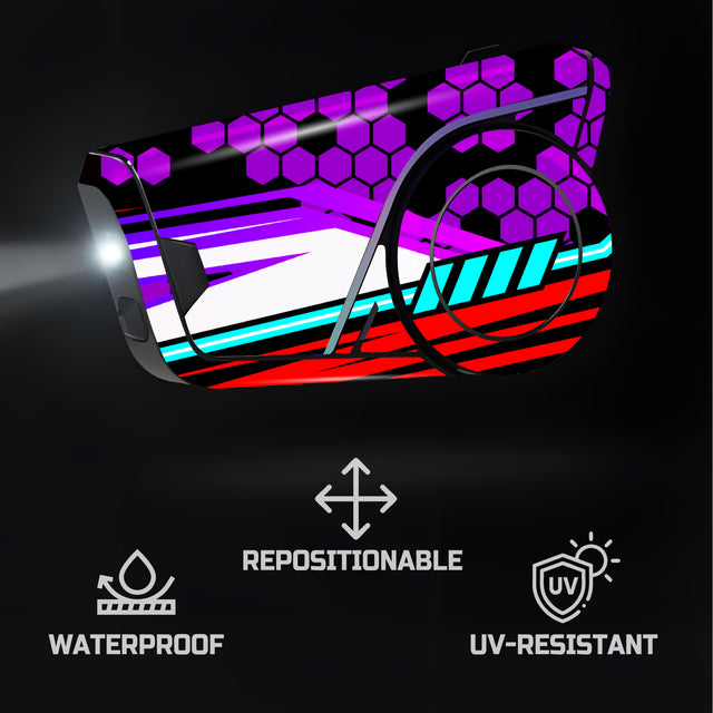 For Sena 60S Skin Stickers Communication System Protection Graphics Decal L91 Abstract Colorful Motorcycle Accessories