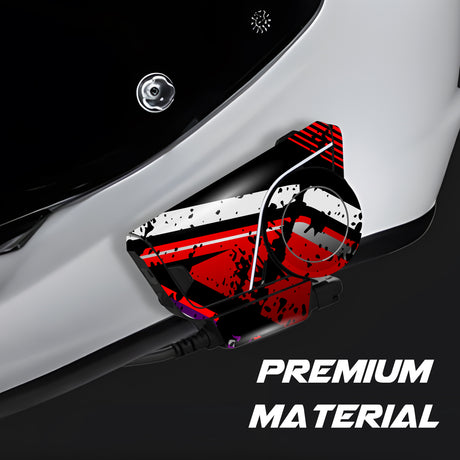 For Sena 60S Skin Stickers Communication System Protection Graphics Decal L93 Abstract Red Black Motorcycle Accessories