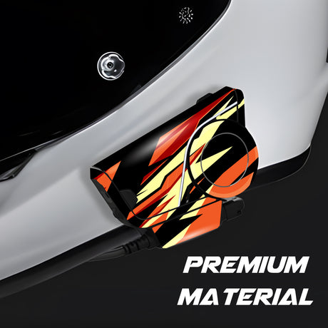 For Sena 60S Skin Stickers Communication System Protection Graphics Decal L94 Abstract Yellow Orange Motorcycle Accessories